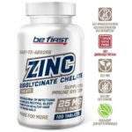 Be First Zinc Bisglycinate Chelate 25 mg (120 tabs)