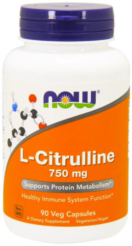 NOW L-Citrulline 750 mg (90 veg caps)