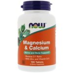 NOW Magnesium & Calcium (100 tabs)