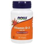 NOW Vitamin D-3 400 IU (180 sgels)