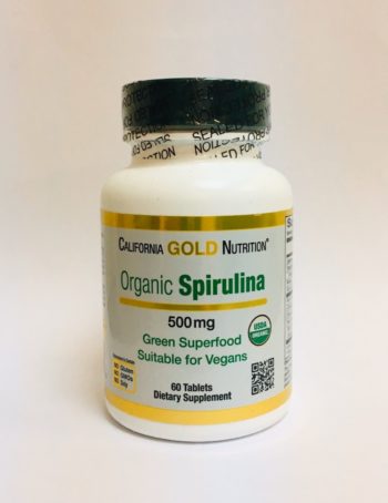 California Gold Nutrition Organic Spirulina 500 mg (60 таб.)