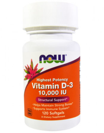 NOW Vitamin D-3 10,000 IU (120 sgels)