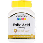 21st Century Folic Acid 400 mcg (250 таб.)