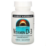 Source Naturals Vitamin D3 5000 IU (120 caps)