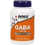 NOW Foods GABA 750 mg (100 veg caps)