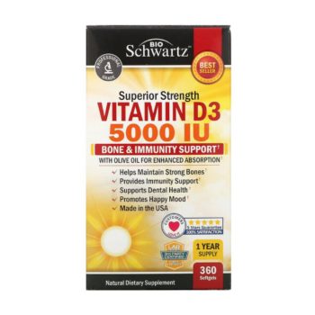 Bio Schwartz Vitamin D3 5000 IU (360 кап.)