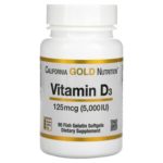 California Gold Nutrition Vitamin D3 5000 IU (90 кап.)