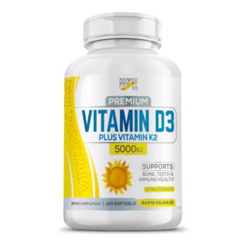 Proper Vit Vitamin D3 5000 IU+Vitamin K2 120 softgels