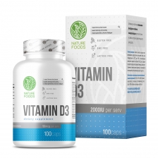 Nature Foods Vitamin D3 2000IU 100caps