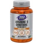 NOW Foods Arginine & Ornithine 500 mg/250 mg (100 caps)
