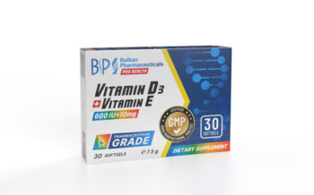 Balkan Pharmaceuticals Vitamin D3 + Vitamin E (30 sgels)