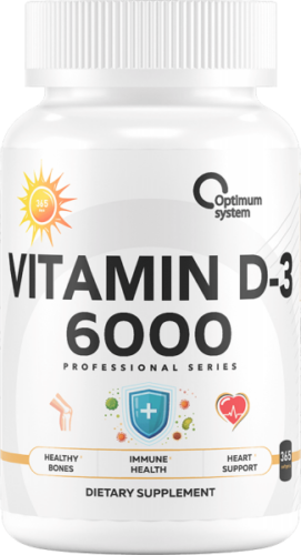 Optimum System Vitamin D-3 6000 (365 кап)