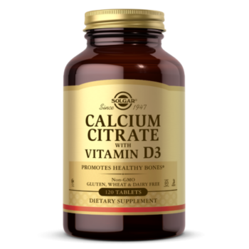 Solgar Calcium Citrate with Vitamin D3 (120 tabs)