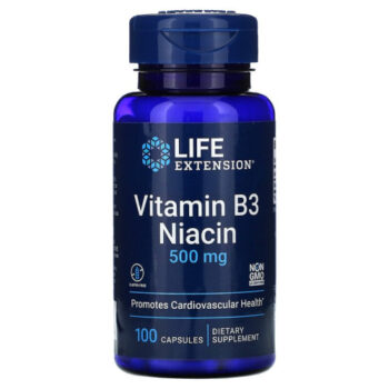 Life Extension Vitamin B3 Niacin 500mg (100 кап)