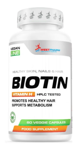 WestPharm Vegan Line Biotin 5000 mcg (60 veg caps)