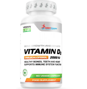 WestPharm Vegan Line Vitamin D3 2000IU (60 кап)