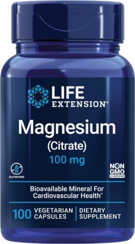 LIFE Extension Magnesium Citrate 100mg, 100 vegCaps