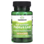 Swanson Full Spectrum Papaya Leaf 400mg (60 кап)