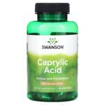 Swanson Caprylic Acid 600mg (60 sgels)